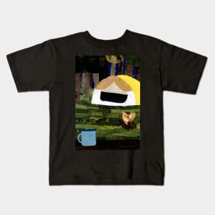 Camping and Coffee Kids T-Shirt